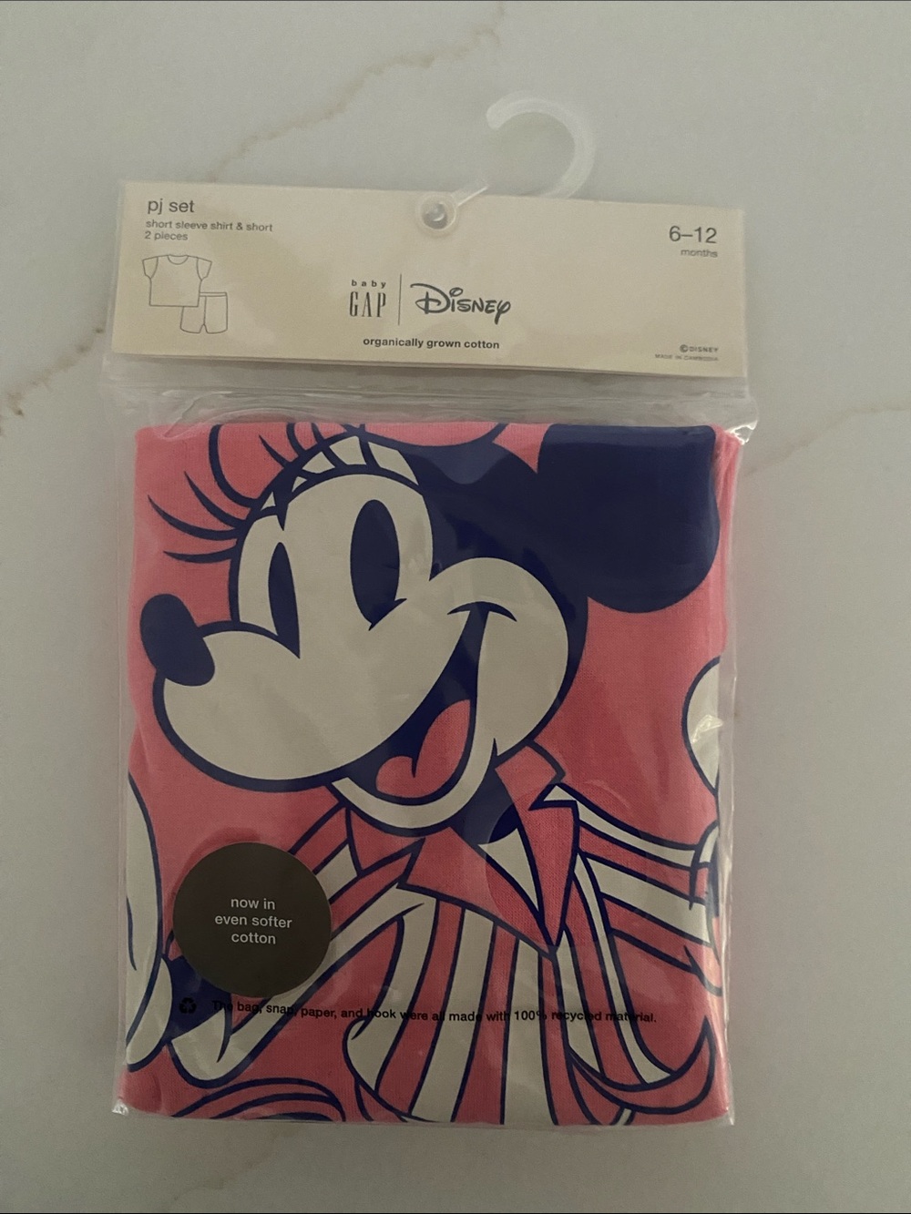 GAP Pink & Navy Minnie Mouse Kids Pajama Set